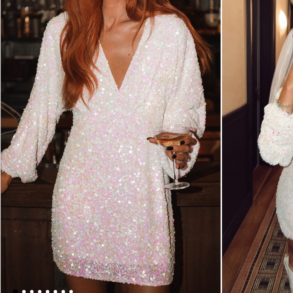 Show Me Your MuMu Iridescent Sequin Dress